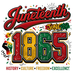 (2 Qty) Juneteenth Culture Freedom  DTF transfer