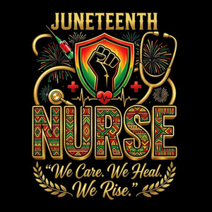 (2 Qty) Juneteenth We Care We Heal We Rise - DTF transfer