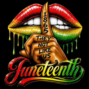 (2 Qty) Juneteenth Lips - DTF transfer