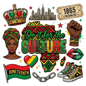 (2 Qty) Do It For The Culture Retro - DTF transfer