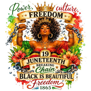 (2 Qty) Power Freedom Culture - DTF transfer