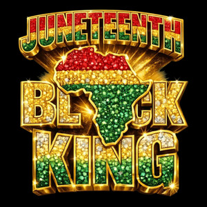 (2 Qty) 1865 Juneteenth Black King - DTF transfer