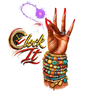 (2 Qty) Clock It Whimsical - DTF transfer