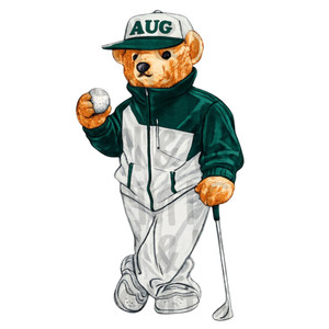(2 Qty) Aug Bear - DTF transfer
