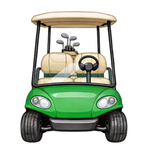 (2 Qty) Golf Cart - DTF transfer