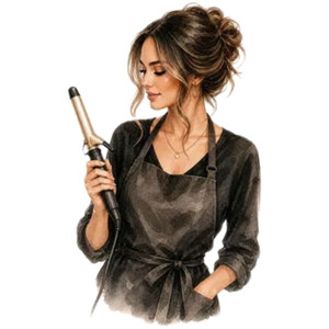 (2 Qty) Girl Curling Rod - DTF transfer
