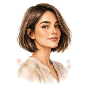 (2 Qty) Girl With Bob Cut Hair - DTF transfer