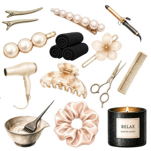 (2 Qty) Retro Salon Vibes - DTF transfer