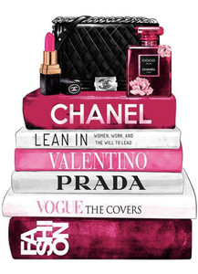  (2 Qty) CC Fashion CHANEL Black Purse PRADA VOGUE Perfume - DTF transfer