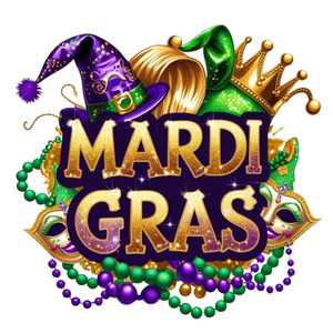 (2 Qty) Mardi Gras Pearl - DTF transfers