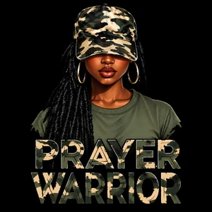 Prayer Warrior Camouflage - DTF transfers