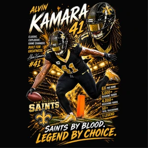 (2 Qty) Alvin Kamara, Legend by Choice -  DTF transfers