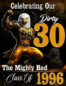 (2 Qty of each 3 designs) Class of 1996, Holy Springs,  Saints Nation - custom DTF transfer