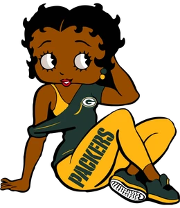 (2 qty) PACKERS Betty FOOTBALL SPORTS - custom DTF transfer