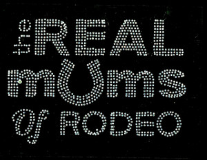 The Real Moms Of Rodeo Mothers Day Rhinestone Transfer Iron on The Real Moms Of Rodeo Mothers Day Rhinestone Transfer Iron on