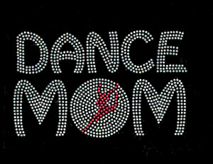 Big Pink Letters Dance Iron-on Rhinestone Transfer - CSTOWN