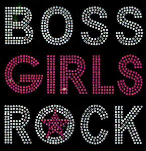 BOSS GIRLS ROCK (Fuchsia Hot Pink) Rhinestone Transfer BOSS GIRLS ROCK (Fuchsia Hot Pink) Rhinestone Transfer