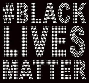 #Black Lives Matter (Large 8.5") Bold Text Afro Rhinestone Transfer #Black Lives Matter (Large 8.5") Bold Text Afro Rhinestone Transfer
