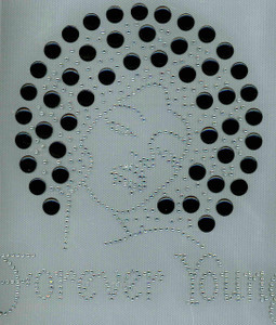 Forever Young Afro Lady Girl (BLACK) Rhinestone Transfer Forever Young Afro Lady Girl (BLACK) Rhinestone Transfer