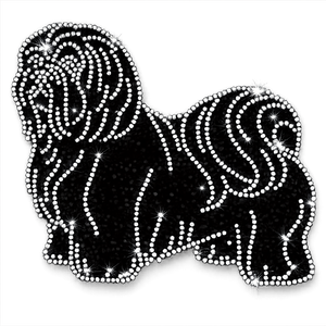 Irish Dog Rhinestone Transfer Iron on