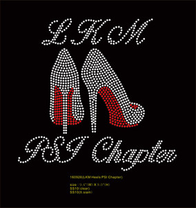 LKM Heels PSI Chapter - Custom Order Rhinestone transfer