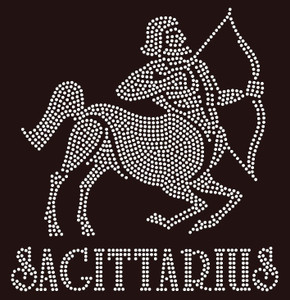 SAGITTARIUS Zodiac Horoscope Astrology sign Rhinestone Transfer SAGITTARIUS Zodiac Horoscope Astrology sign Rhinestone Transfer