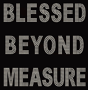 Blessed Beyond Measure Rhinestone Transfer Blessed Beyond Measure Rhinestone Transfer