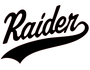  Raider Mascot Vinyl Transfer (Black)