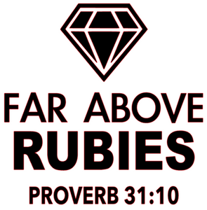  Far Above Rubies Diamond Vinyl Transfer (Black)