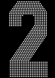 8" Sports number (2) Rhinestone Transfer 8" Sports number (2) Rhinestone Transfer