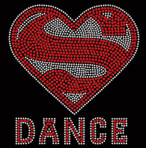 Super DANCE Rhinestone Transfer Iron on Super DANCE Rhinestone Transfer Iron on