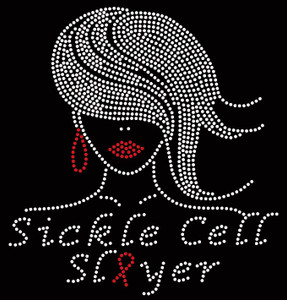 Sickle Cell Slayer - Custom Rhinestone Transfer Sickle Cell Slayer - Custom Rhinestone Transfer