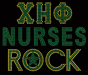 XHO Nurses Rock Custom Rhinestone Transfer XHO Nurses Rock Custom Rhinestone Transfer