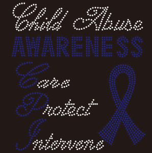 Child Abuse Awareness Care Protect Intervene CPI Rhinestone Transfer Child Abuse Awareness Care Protect Intervene CPI Rhinestone Transfer