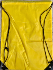 Drawstring Nylon Tote Bag 16"W x 15"H x 2.5"D (Yellow) Drawstring Nylon Tote Bag 16"W x 15"H x 2.5"D (Yellow)