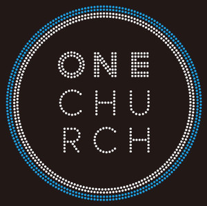 One Church inside circle Custom Rhinestone transfer One Church inside circle Custom Rhinestone transfer