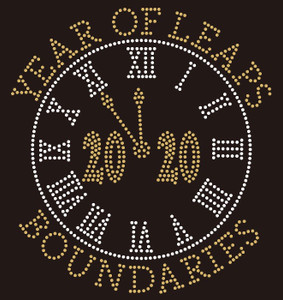 Clock Years of Leaps Boundaries  Rhinestone Transfer