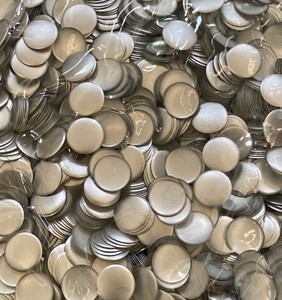 13mm Nailhead SILVER Round 500 pc Loose Hot fix