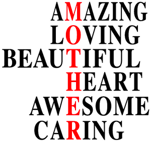 MOTHER words Amazing - Vinyl Transfer (BLACK & RED)