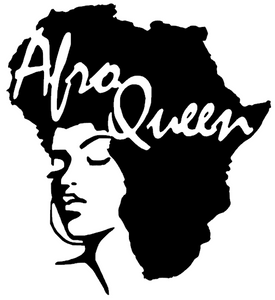Afro Queen in Africa map girl Silhouette Vinyl Transfer