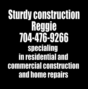 Sturdy Construction Reggie - Vinyl Transfer (WHITE)