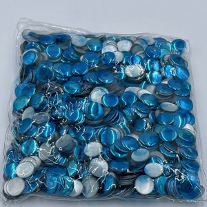 13mm Nailhead Blue Round 500 pc Loose Hot fix