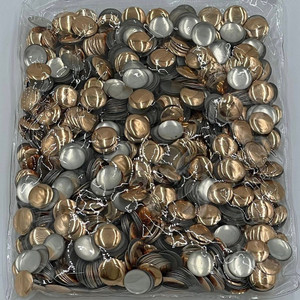 13mm Nailhead champagne Round 500 pc Loose Hot fix