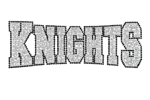 Knights Mascot Rhinestone Transfer Iron On