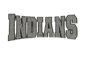 Indians Mascot Rhinestone Transfer Iron On
