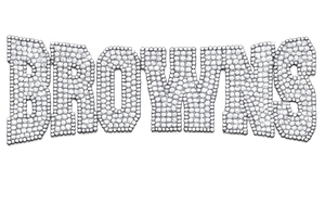 BROWNS Mascot Rhinestone Transfer Iron On