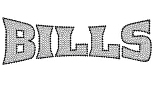 BILLS Mascot Rhinestone Transfer Iron On