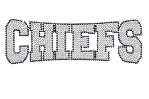CHIEFS Mascot Rhinestone Transfer Iron On