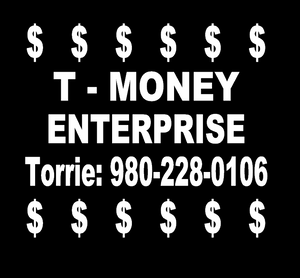 (2 Qty) T - MONEY Enterprise - DTF Transfer