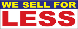 WE SELL FOR LESS - Banner WE SELL FOR LESS - Banner